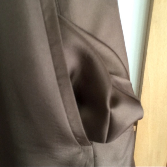 TWELVE LAYERS beaded neck sleeveless Gold satin swing mini XS - Picture 8 of 8